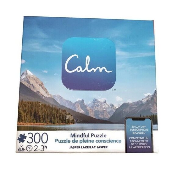 Spin Master Other - Calm Mindful Jigsaw Puzzle JASPER LAKE 300 Pieces #6061076 Meditate